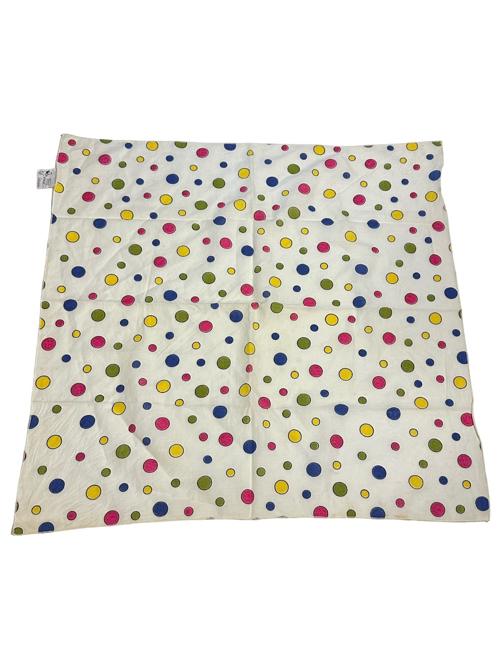 Vtg 1964 Sears Pooh Ltd Winnie the Pooh Polka Dot Wrap Scarf Bandana Disney 21”